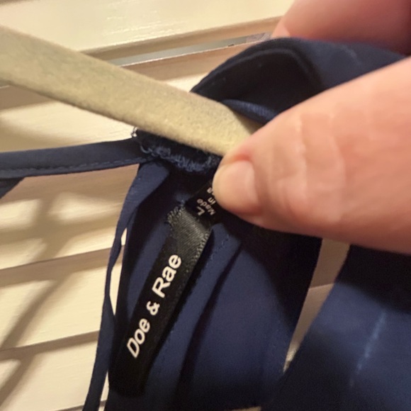 Doe & Rae Navy Backless Dress - Picture 2 of 3